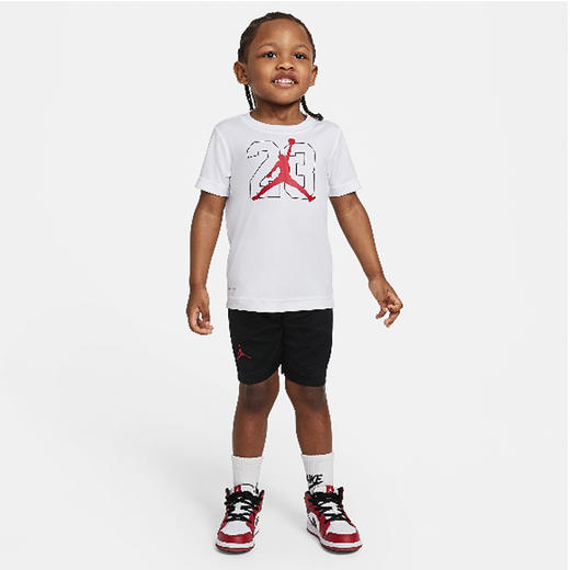 乔丹童衣童装夏新品男童速干短袖短裤2件套装JD2122078 商品图1