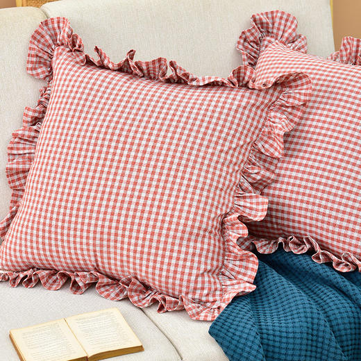 红绿经典格纹系列抱枕沙发客厅睡觉抱枕 商品图3