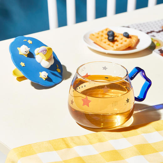 晚安星月兔茶漏玻璃杯 商品图1