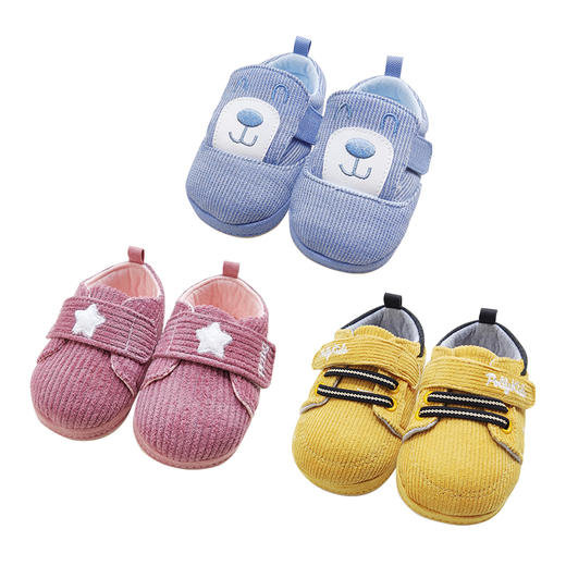 比士尼童鞋 春秋款 婴幼儿宝宝婴儿鞋步前鞋男宝女宝软底布鞋 商品图0