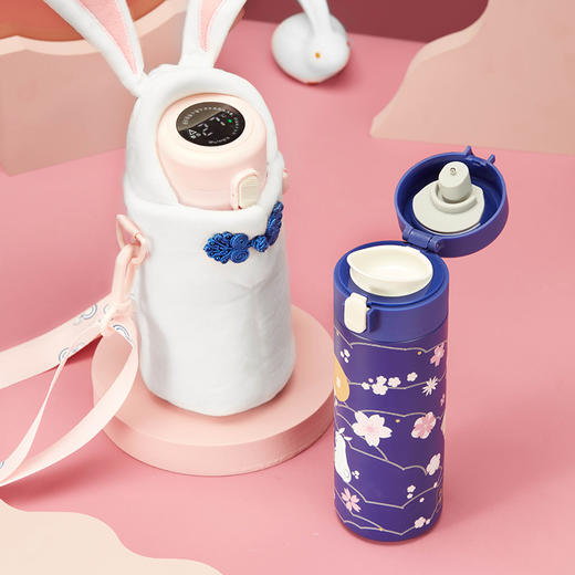 中秋吉祥如意保温杯 玉兔 智能显温 商品图2