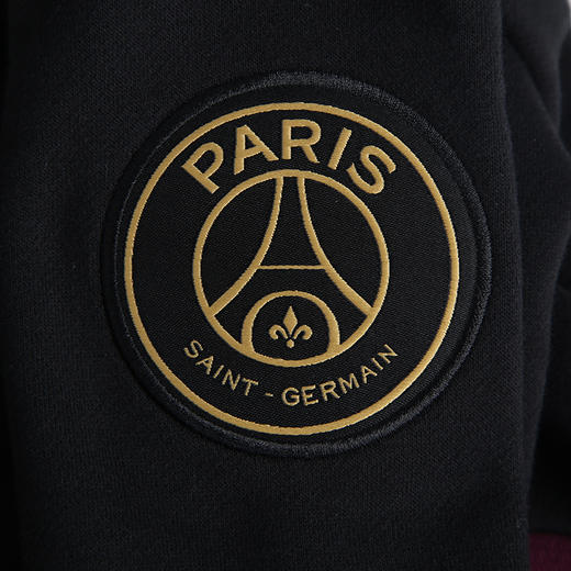 JORDAN乔丹AJ童装PSG联名秋冬男童连帽卫衣加绒卫衣JD2032165 商品图2