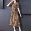 JXG-棉麻连衣裙女装2021年新款夏装宽松洋气减龄收腰显瘦亚麻碎花裙子 商品缩略图2