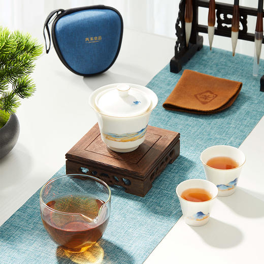 锦绣江山茶水分离茶具组 商品图6