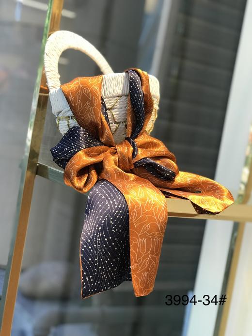 优品堂《春的律动》100％桑蚕丝长条巾 商品图0