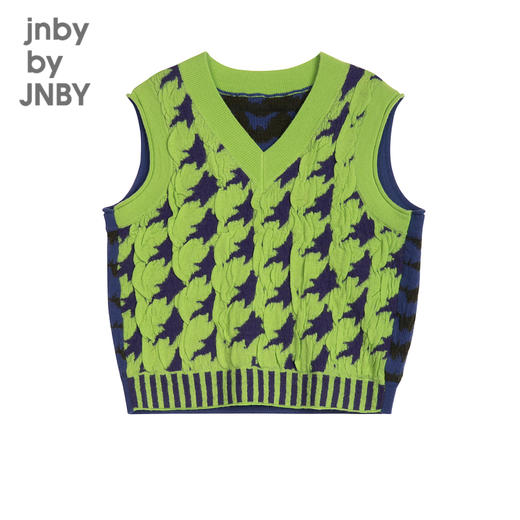 江南布衣童装21秋装新款男女童V领时尚毛衫1L7307210 商品图0