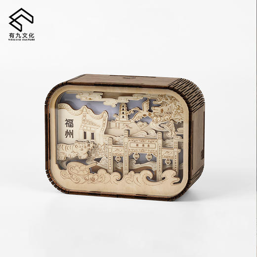 【限时抢购.薇娅直播热销爆款】印象福州-创意木质小夜灯 商品图3