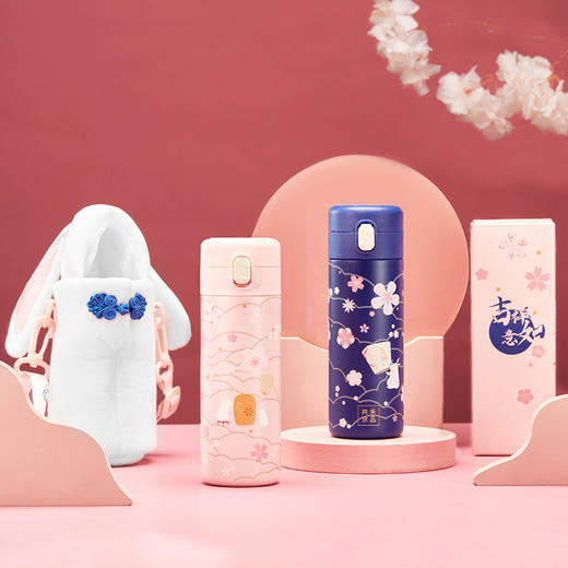 中秋吉祥如意保温杯 玉兔 智能显温 商品图7