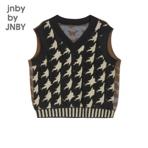 江南布衣童装21秋装新款男女童V领时尚毛衫1L7307210 商品图3