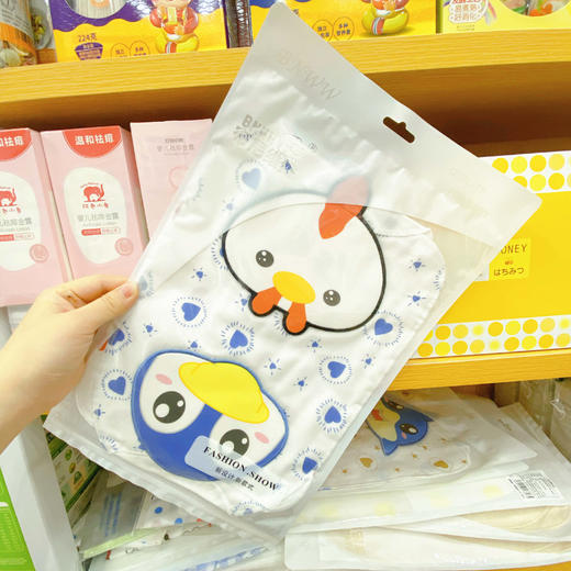 【2条装】布尼维维 全棉纱布吸汗巾婴儿垫背巾 可爱图案 随机发货 质量扛扛的~ 商品图3