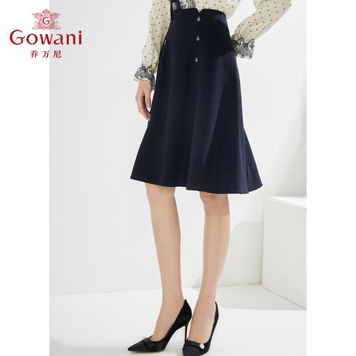 乔万尼显瘦半身裙春新品收腰伞裙设计大气EI3D159 商品图1