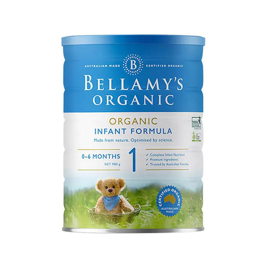 澳洲原装进口 贝拉米有机婴儿配方奶粉 1段 900g 商品图0