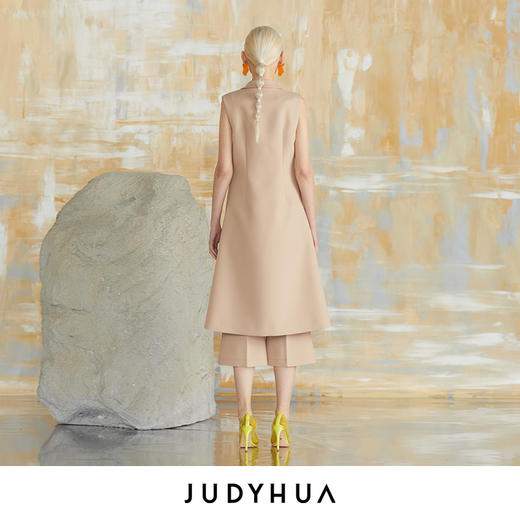 JUDYHUA 弧线分割设计马甲 商品图2