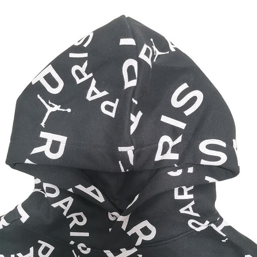 JORDAN乔丹童装 秋冬AJ男童全身logo针织连帽加绒卫衣JD2032168 商品图1