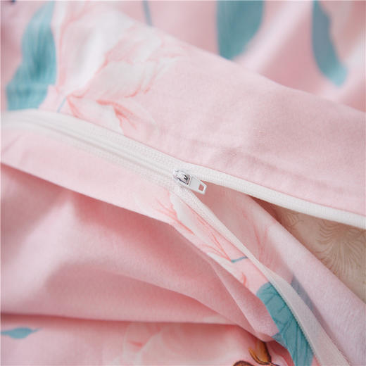 恒源祥家纺床上用品全棉被套单 楚楚花颜 200*230cm （红）HYX001DP【CZ】 商品图4