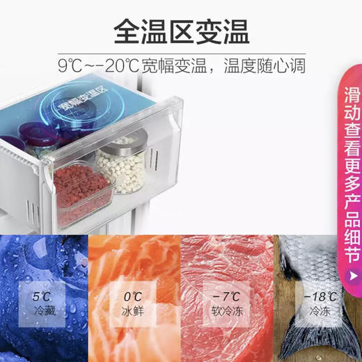 海尔（Haier）冰箱BCD-223WDPT 商品图3