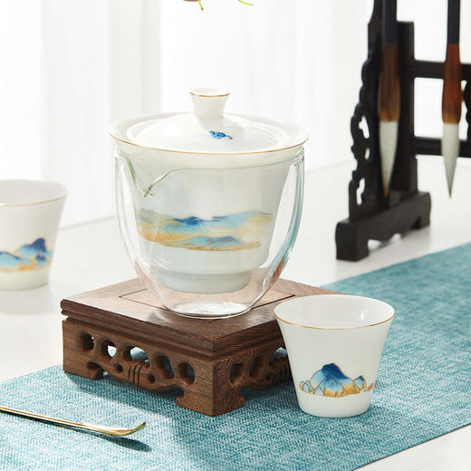 锦绣江山茶水分离茶具组 商品图5