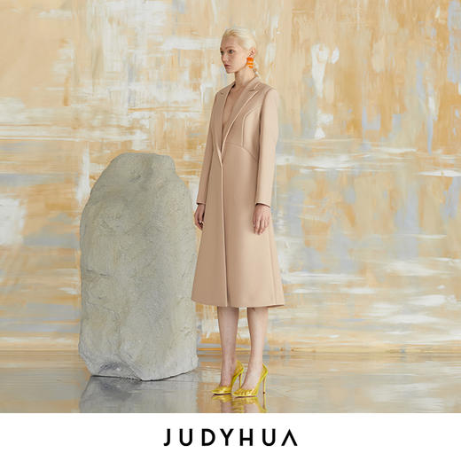 JUDYHUA 分割设计修身大衣 商品图1