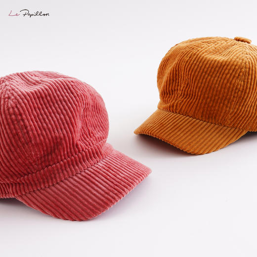 【马克珍妮 芦芙】法式春装 女童灯芯绒画家帽子213308 商品图3