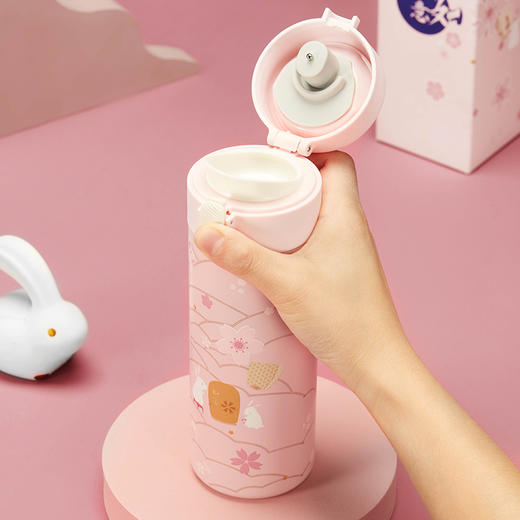 中秋吉祥如意保温杯 玉兔 智能显温 商品图1