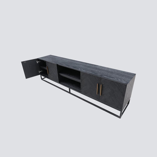 NS家居nsfurniture木制铁艺装饰柜电视柜NSCB-HL5615-2-NK-RK 商品图1