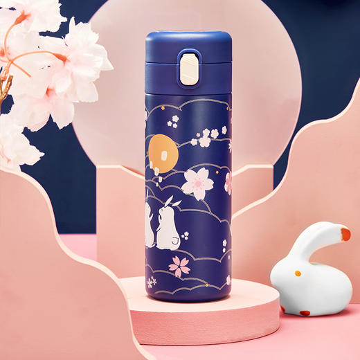 中秋吉祥如意保温杯 玉兔 智能显温 商品图3