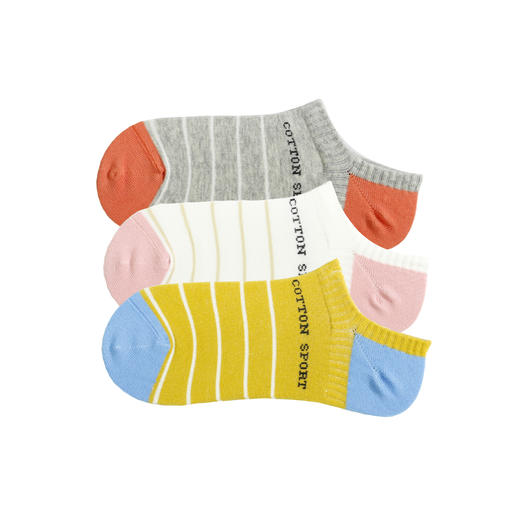 【49元6双】女丨女士夏季短筒袜薄款船袜时尚舒适百搭女袜短袜子【2012305】 商品图0