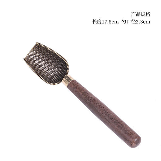 黑檀木合金茶匙茶勺禅意木把茶铲取茶叶勺子家用茶杯夹子茶道配件 商品图8