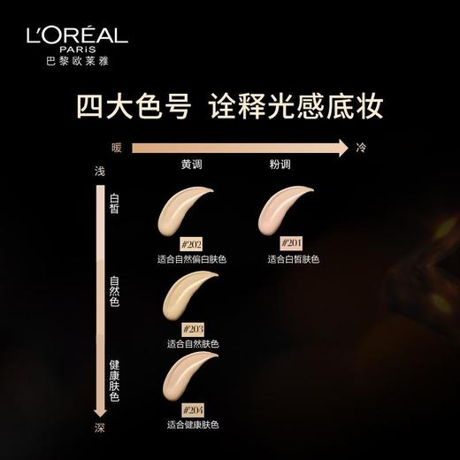 欧莱雅金致臻颜养肤粉底霜201/202/203/204 商品图1