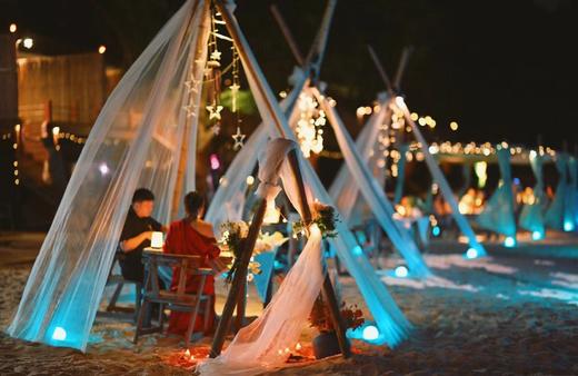 东部湾航线海岛晚餐——纱帐浪漫西餐 商品图0