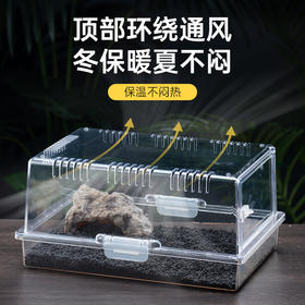 SuperRep 爬虫饲养盒蜥蜴守宫蛇角蛙甲虫仓鼠蚕宝宝爬宠