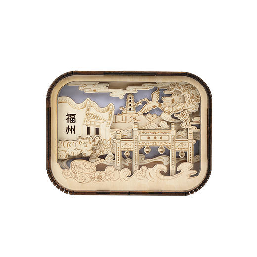 【限时抢购.薇娅直播热销爆款】印象福州-创意木质小夜灯 商品图4