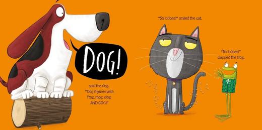 【新书·宝莉爹书单0-5岁】 Oi Frog Dog Cat Platypus 噢 青蛙 狗 猫 鸭嘴兽 趣味故事绘本4册套装 亲子共读 韵律启蒙纸板书 睡前英语阅读书籍 商品图2