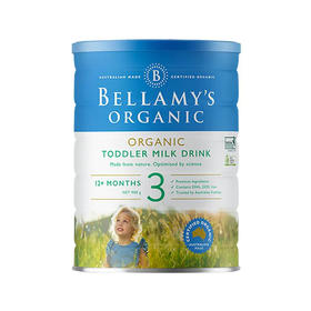 澳洲原装进口 贝拉米有机幼儿配方奶粉 3段 900g