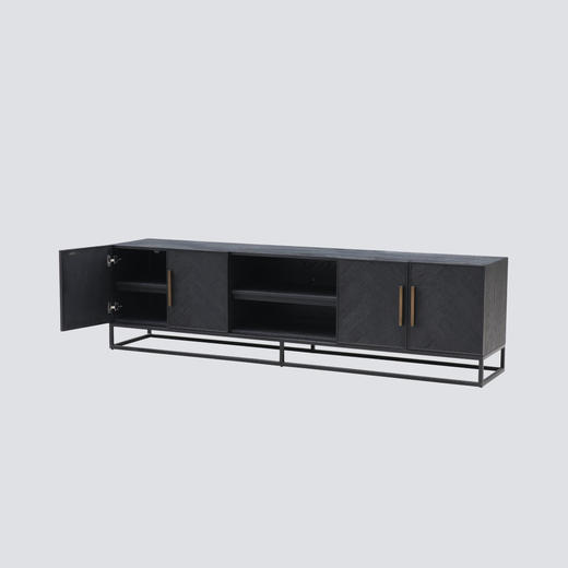 NS家居nsfurniture木制铁艺装饰柜电视柜NSCB-HL5615-2-NK-RK 商品图2