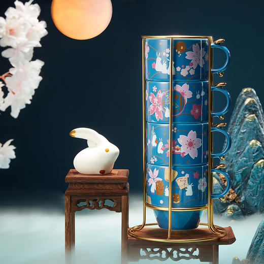 樱花玉兔叠叠马克杯套装 商品图3