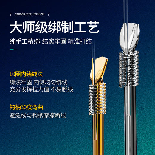 极战成品子线双钩 手工精绑 垂钓配件 商品图2
