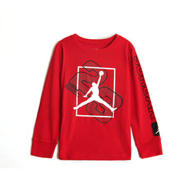 AIR JORDAN乔丹AJ童装秋新男童运动时尚纯棉长袖T恤JD2132004