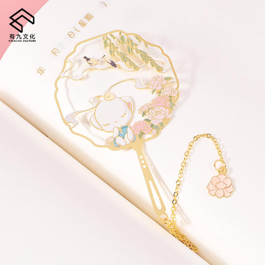 金属团扇书签 商品图1