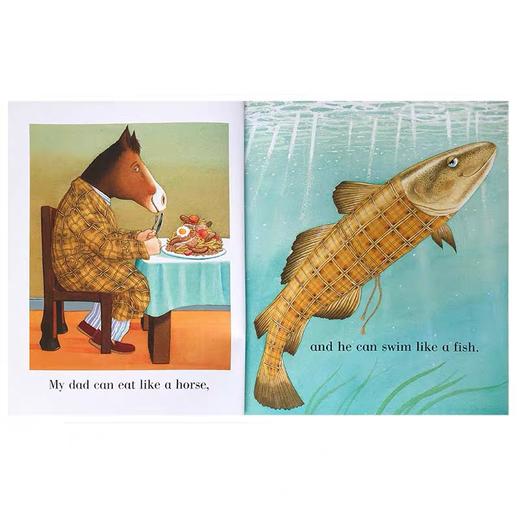 【宝莉爹书单0-6岁】My Mum My Dad Anthony Browne大开平装 我的爸爸妈妈 安东尼布朗幼儿启蒙3-6岁家庭关系情商管理 商品图2