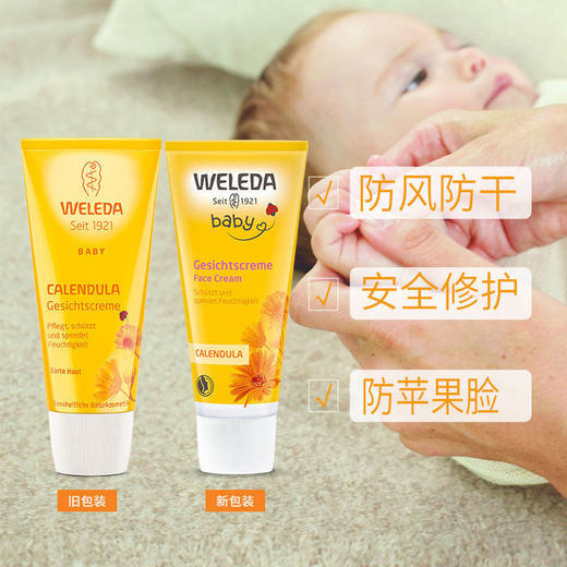 【品牌旗舰】Weleda维蕾德  金盏花婴儿保湿面霜 50ml 商品图2