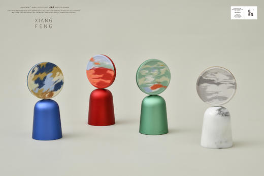 见南花 香风中秋礼盒【红金版】  香氛香薰 水泥扩香器 家居摆件 商品图3