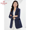 乔万尼早春新款西装外套立体剪裁气质条纹EI3B255 商品缩略图1