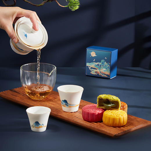 千里共明月 茶具月饼中秋礼盒 商品图2