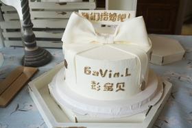 翻糖白色蝴蝶结