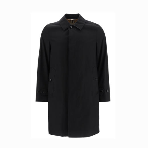 BURBERRY 巴宝莉 男士皮姆利科版型 - Heritage 轻便大衣 黑色 8019046 A1189 商品图0