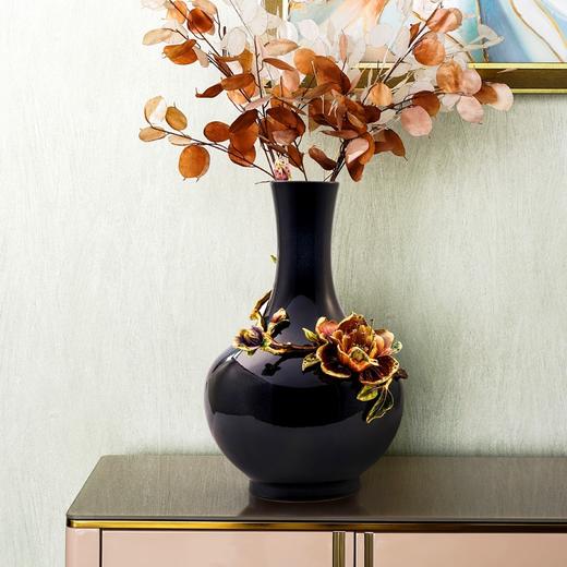 E-LB-3001 罗比罗丹 珐琅 富贵圆满花瓶（高） 商品图0