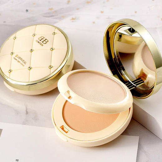 【粉饼】艾尔维雅弹力轻纱BB干湿两用双层粉饼保湿 商品图0