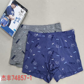 【35元/盒】真想你男士平角肥佬内裤两条装（1223674）