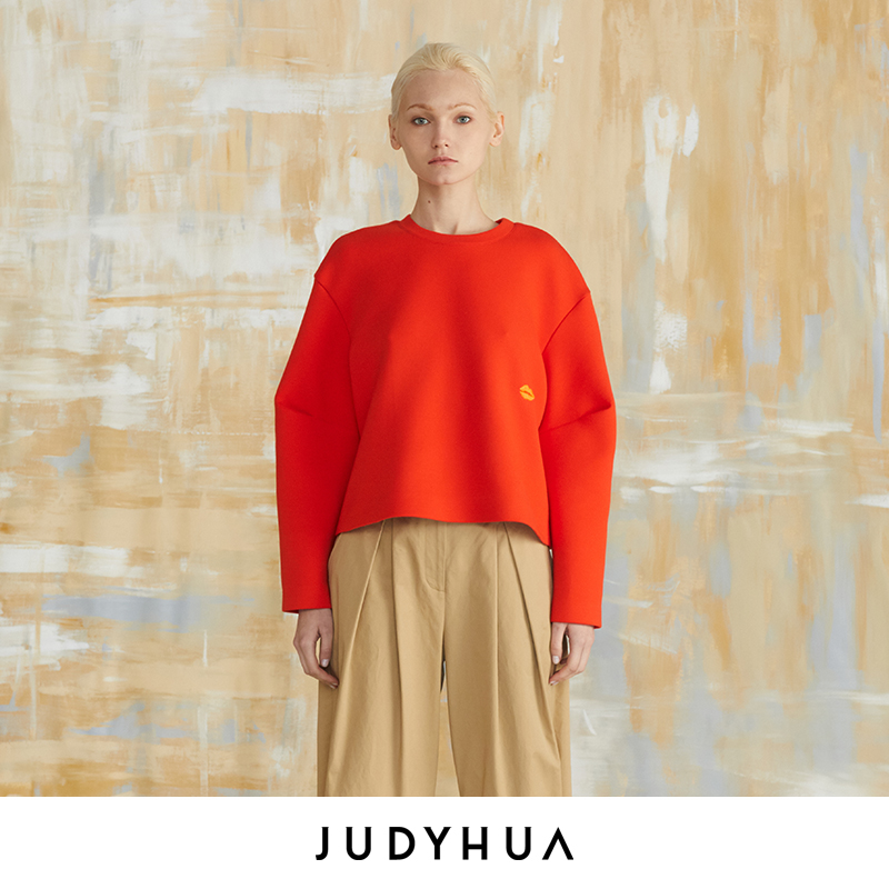 JUDYHUA 小红唇设计款卫衣